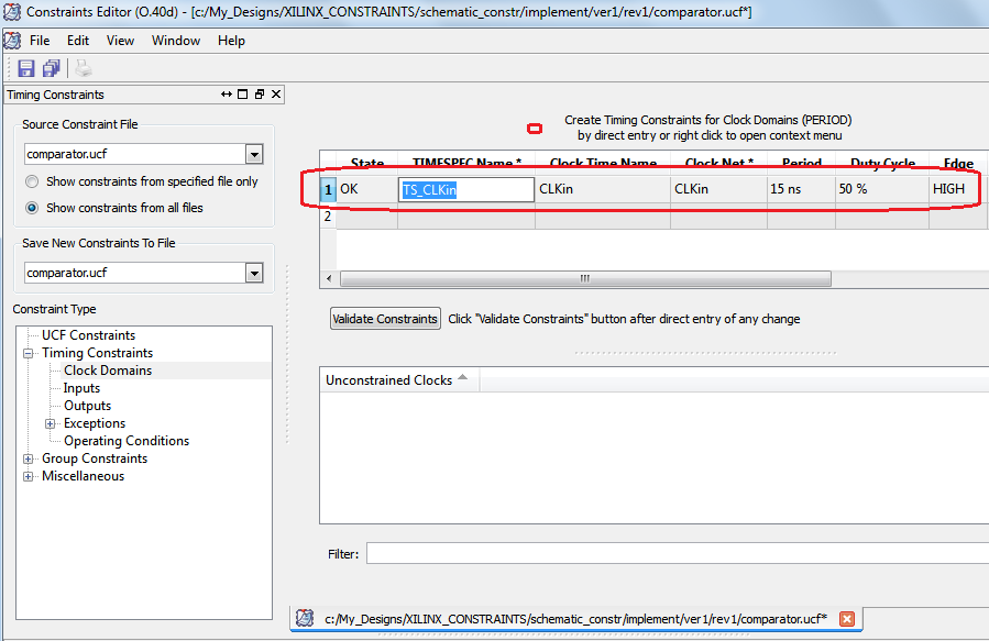 How to Use Xilinx Constraints in ActiveHDL Application Notes