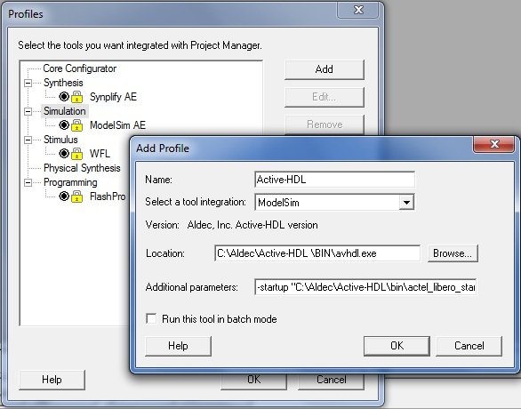 synplify pro batch mode